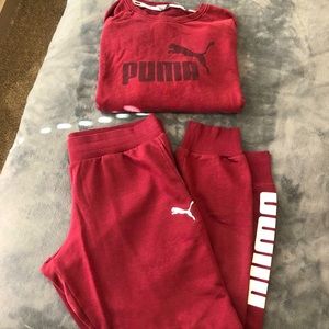 Puma Matching Sweatshirt & Sweatpants
